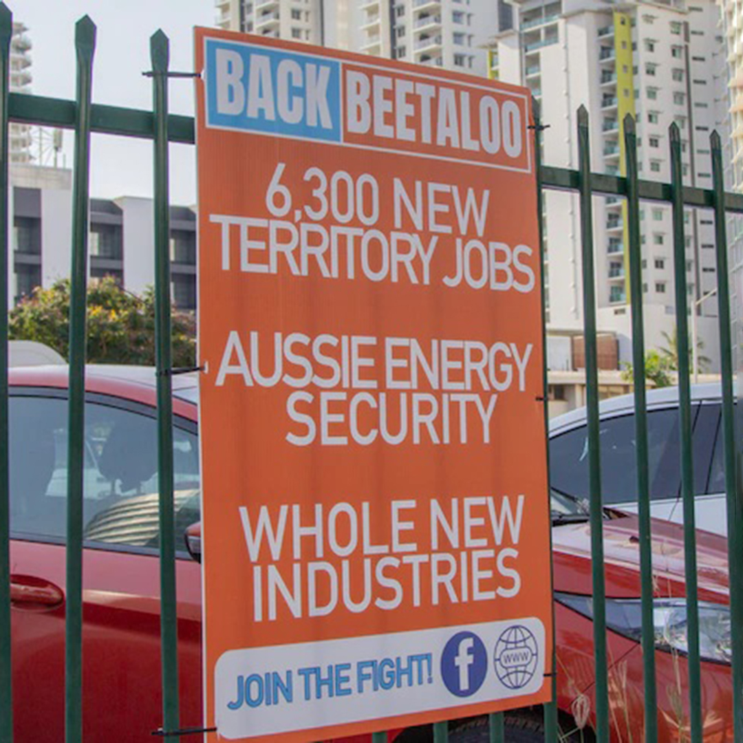 Back Beetaloo astroturfing signs in NT