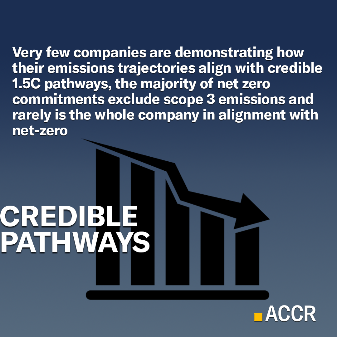  Very few companies are demonstrating how their emissions trajectories align with credible 1.5C pathways. 